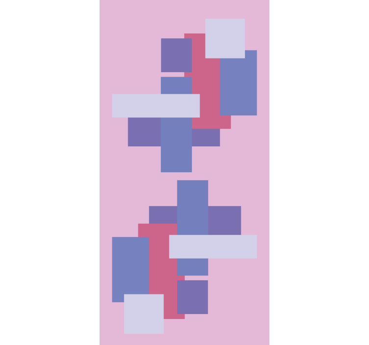 Ljubičaste nijanse blokovi u boji moderne rolete - TenStickers