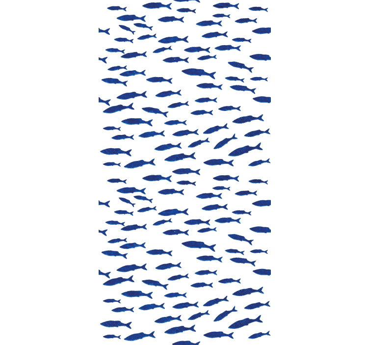 Rolo zavjese životinje swarming fish pattern - TenStickers