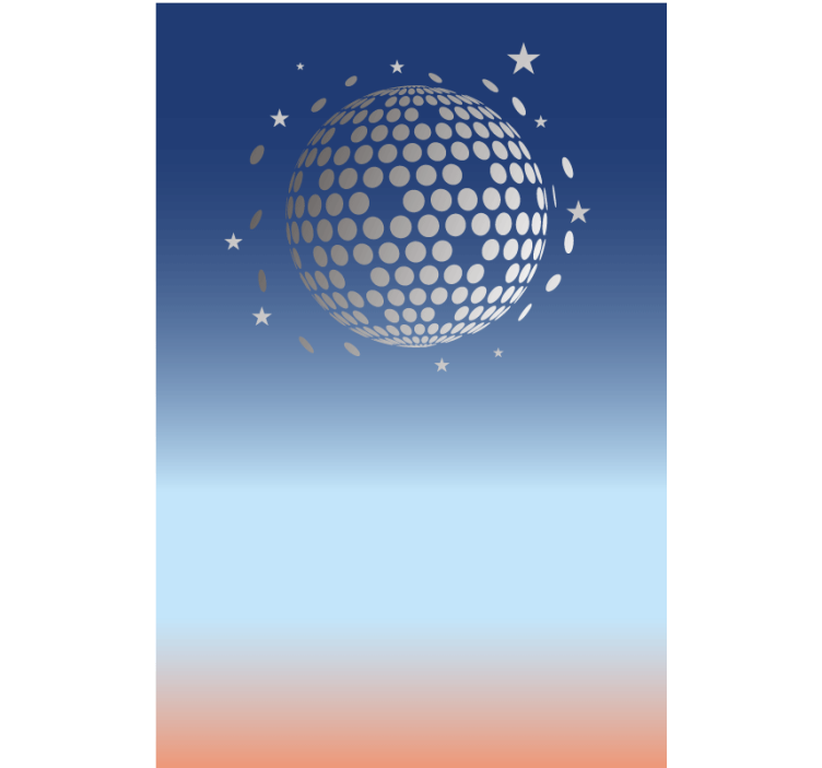 Rolo zavjese izvornik apstraktni disko pogled - TenStickers