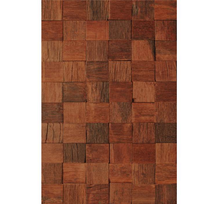 Rolo zavjese tekstura i uzorak četvrtaste drvene ploče - TenStickers