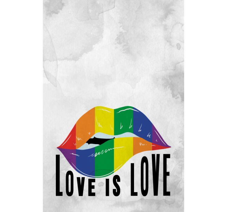 Rolo zavjese s tekstom dugina umjetnost usana - TenStickers