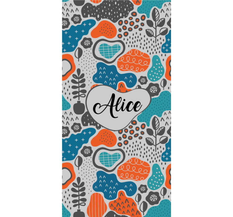 Rolo zavjese tinejdžerski apstraktni dizajn imena - TenStickers