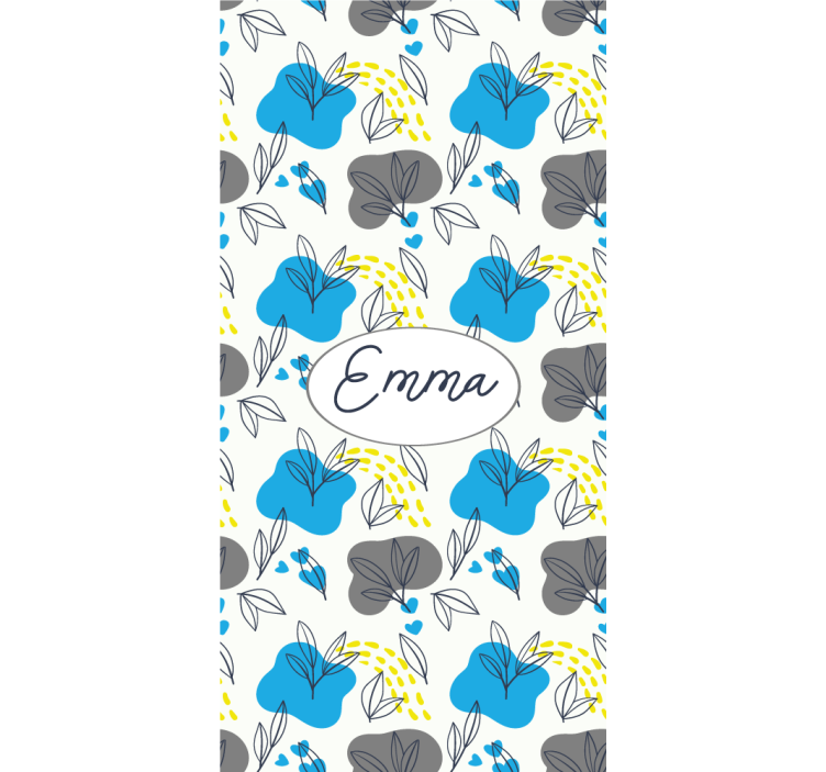 Rolo zavjese cvijeće i biljke prilagođeno cvjetno ime - TenStickers