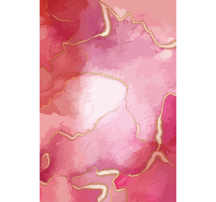 Efekt ružičastog i zlatnog mramora moderne rolete - TenStickers