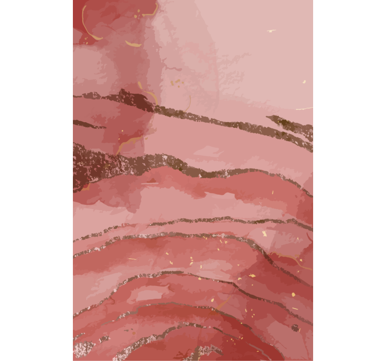 Rolo zavjese s crtežima svjetlucati pozlaćeni valovi - TenStickers