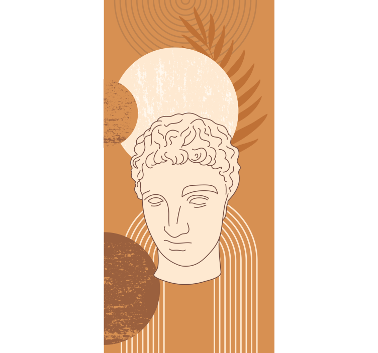 Rolo zavjese s crtežima klasični dizajn skulpture - TenStickers