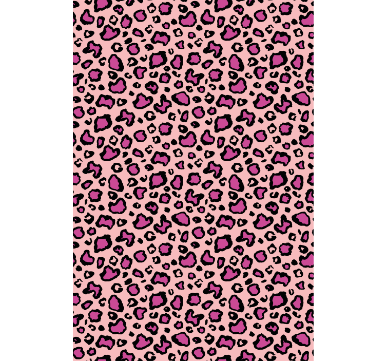 Rolo zavjese više životinja ružičasti leopard print - TenStickers