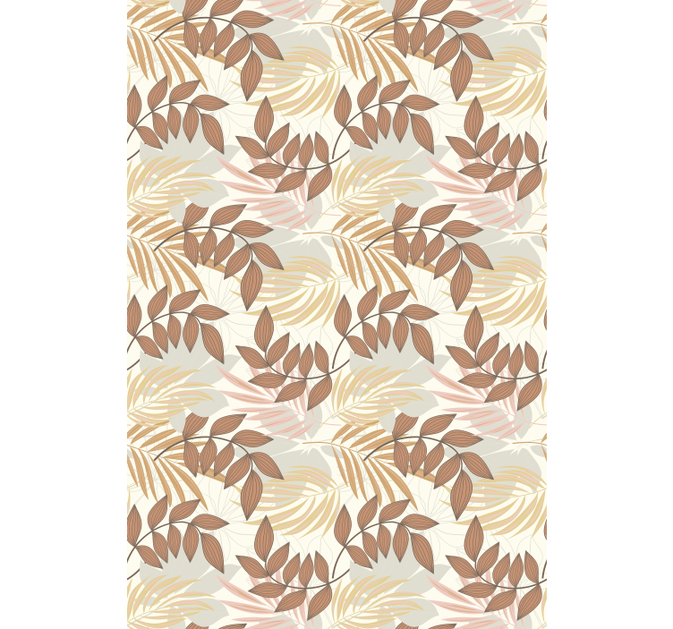 Rolo zavjese cvijeće i biljke nježan uzorak lišća - TenStickers