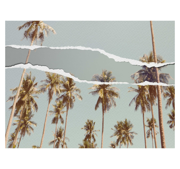 Rolo zavjese drveće palma ljetni dizajn - TenStickers