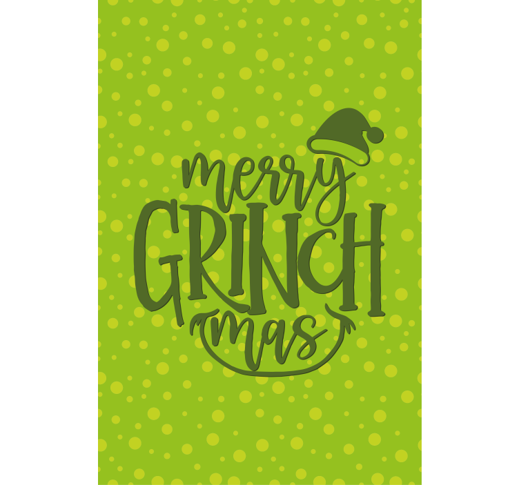 Rolo zavjese s tekstom veselo grinchmas cheer - TenStickers