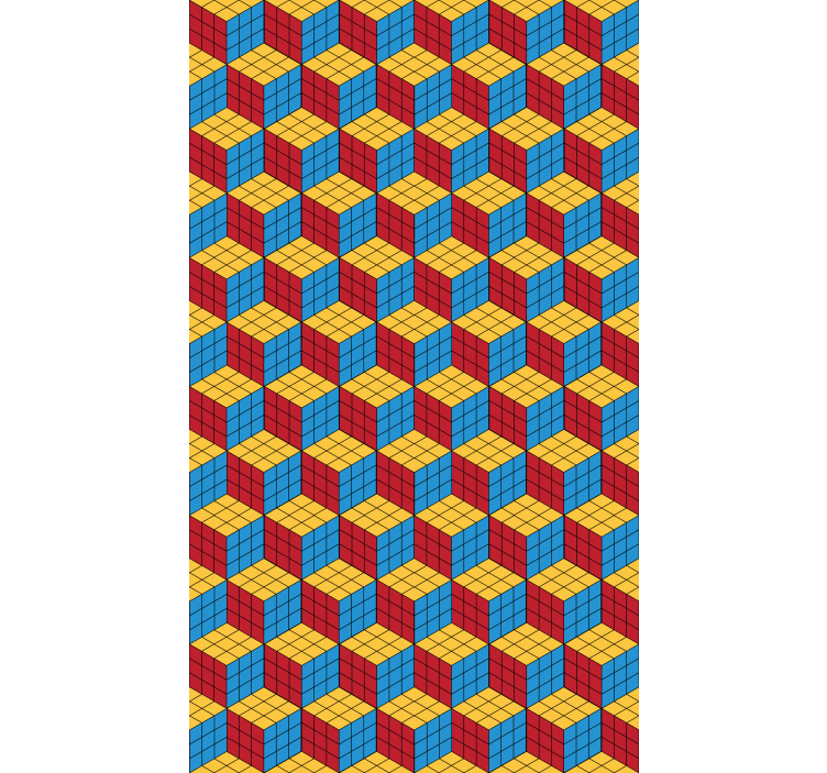 Rolo zavjese štreber šareni kockasti uzorak - TenStickers