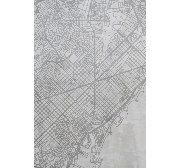 Rolo zavjese karta svijeta uzorak karte grada - TenStickers