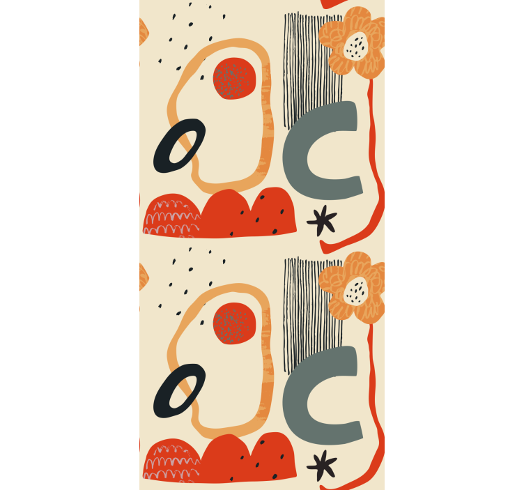 Ostale rolete apstraktna cvjetna kompozicija - TenStickers