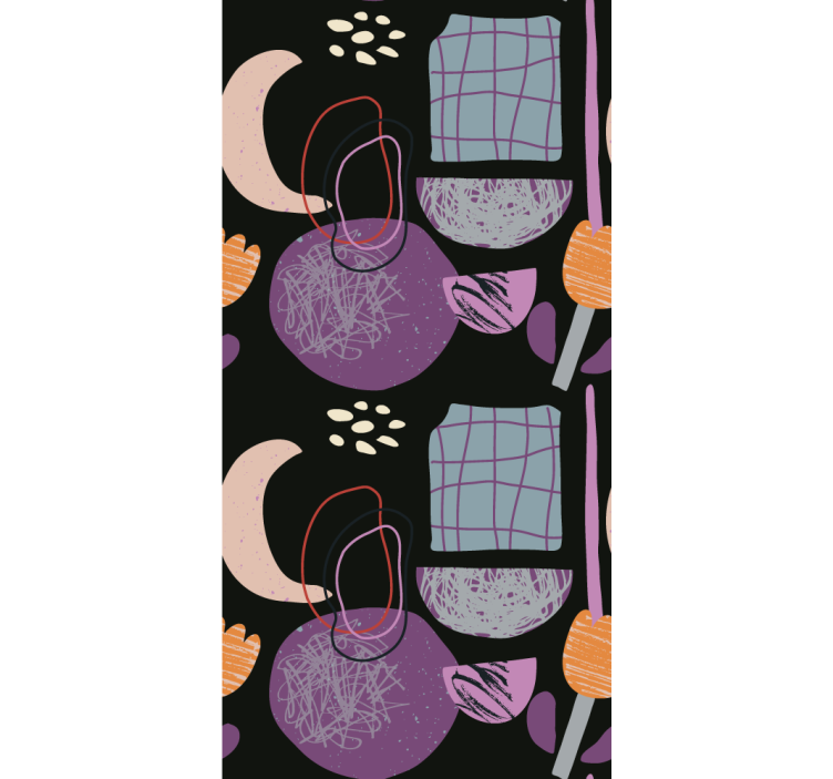 Rolo zavjese moderna uzorak apstraktnog oblika - TenStickers