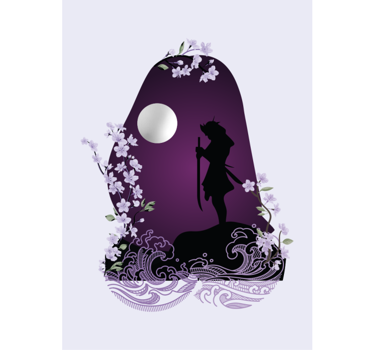 Rolo zavjese zabava silueta mačevaoca - TenStickers