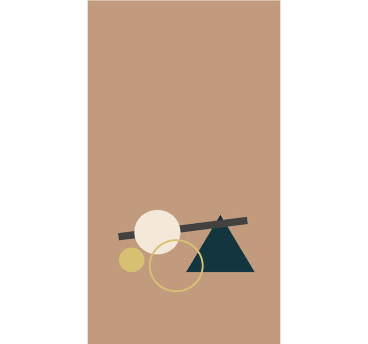 Rolo zavjese moderna ravnoteža geometrijskih oblika - TenStickers