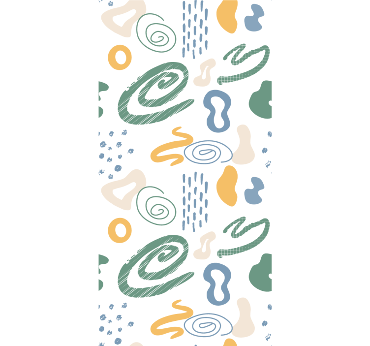 Rolo zavjese moderna apstraktno oslikani oblici - TenStickers