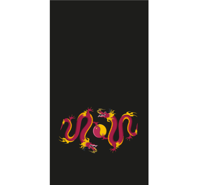 Rolo zavjese više životinja veličanstven dizajn zmaja - TenStickers