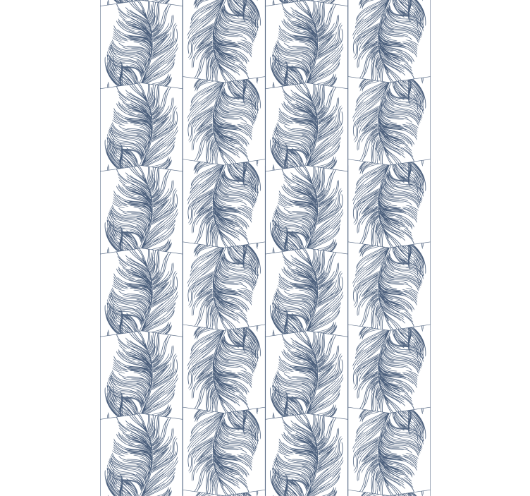 Rolo zavjese cvijeće i biljke stilizirano bež lišće - TenStickers