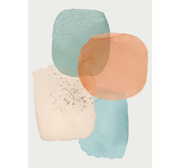 Rolo zavjese moderna geometrijske mrlje u boji - TenStickers