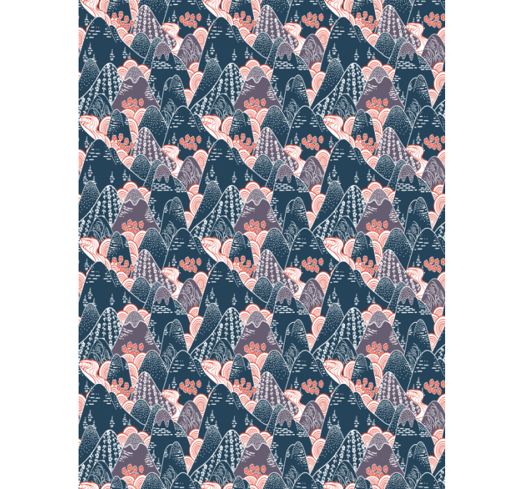 Rolo zavjese nordijski planina i rijeke - TenStickers