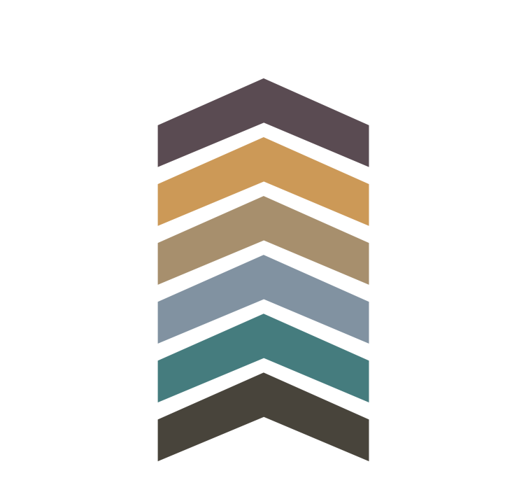 Rolo zavjese moderna slojevi uzorka ševrona - TenStickers