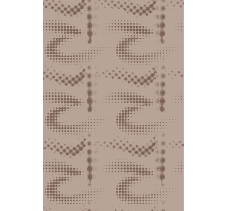 Rolo zavjese tekstura i uzorak smeđi zakrivljeni uzorci - TenStickers