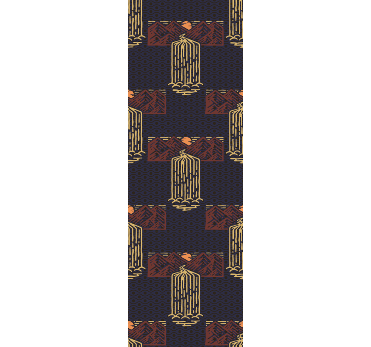 Rolo zavjese više berba zalazak sunca sa slapovima - TenStickers