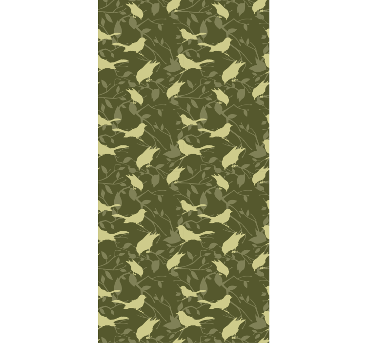 Zelene ptice u viktorijanskom stilu klasična Rolo zavjese - TenStickers