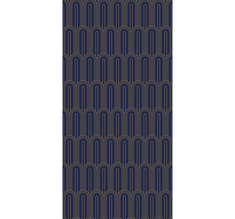 Rolo zavjese elegantan moderni zlatni lukovi - TenStickers