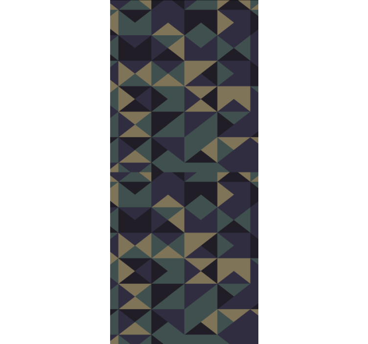 Geometrijski raznobojni uzorak trokuta Rolo zavjese - TenStickers