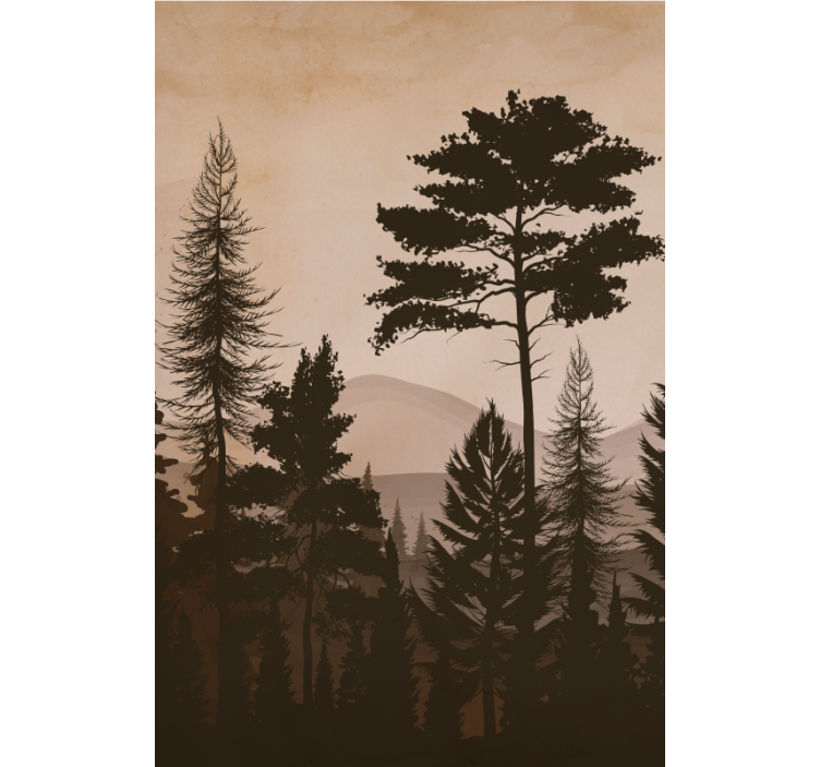 Skandinavski stil tople boje drvo Rolo zavjese - TenStickers