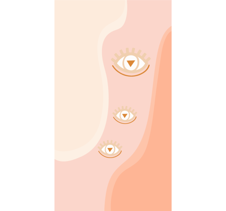 Rolo zavjese izvornik oči u mekim valovima - TenStickers