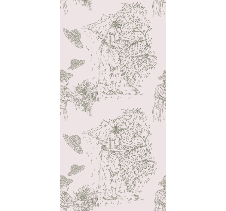 Rolo zavjese elegantan scena žetve berba - TenStickers