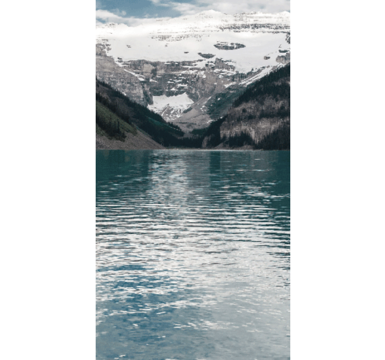 Rolo zavjese izvornik planinsko jezero refleksije - TenStickers