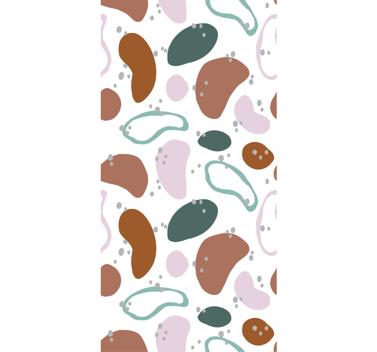 Nepravilnog uzorka apstraktnog oblika rolo zavjesa - TenStickers