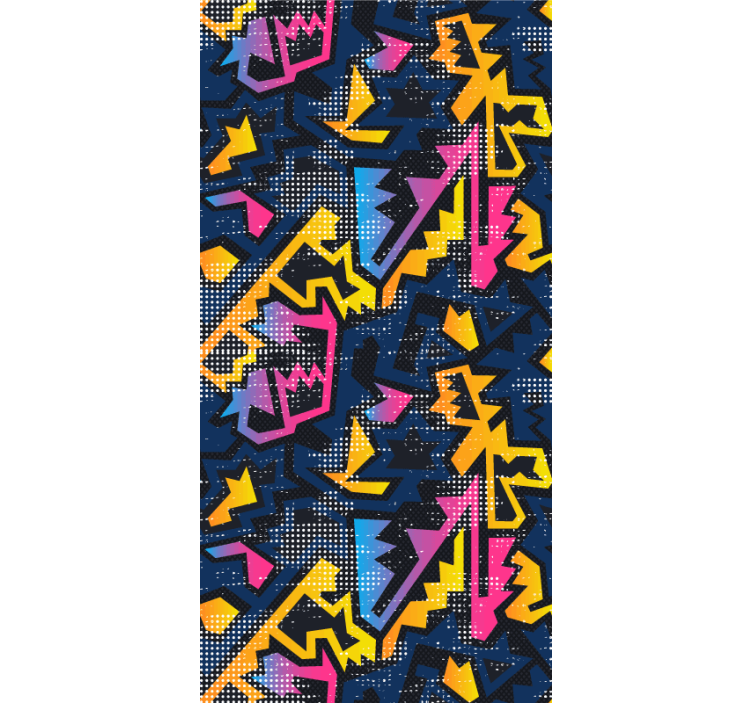 Geometrijski grafiti tinejdžer rolo zavjesa - TenStickers