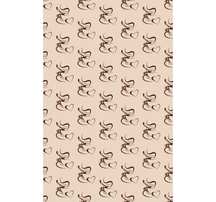 Zavjese za kuhinju ilustracija ljubitelja kave - TenStickers