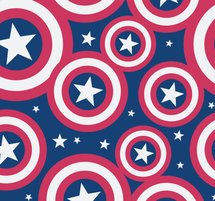 Rolo zavjese superheroji america zaobljeni štit - TenStickers