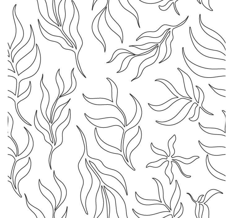 Rolo zavjese moderna silueta cvjetni uzorak - TenStickers