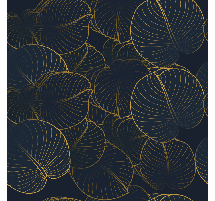 Rolo zavjese elegantan uzorak velikog lišća - TenStickers