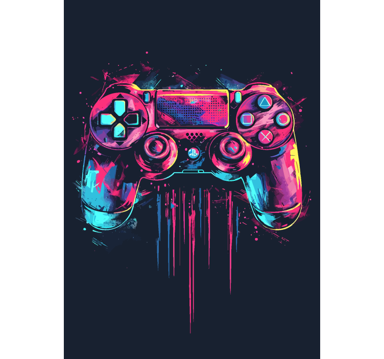 Rolo zavjese štreber plava i roza kontrola - TenStickers