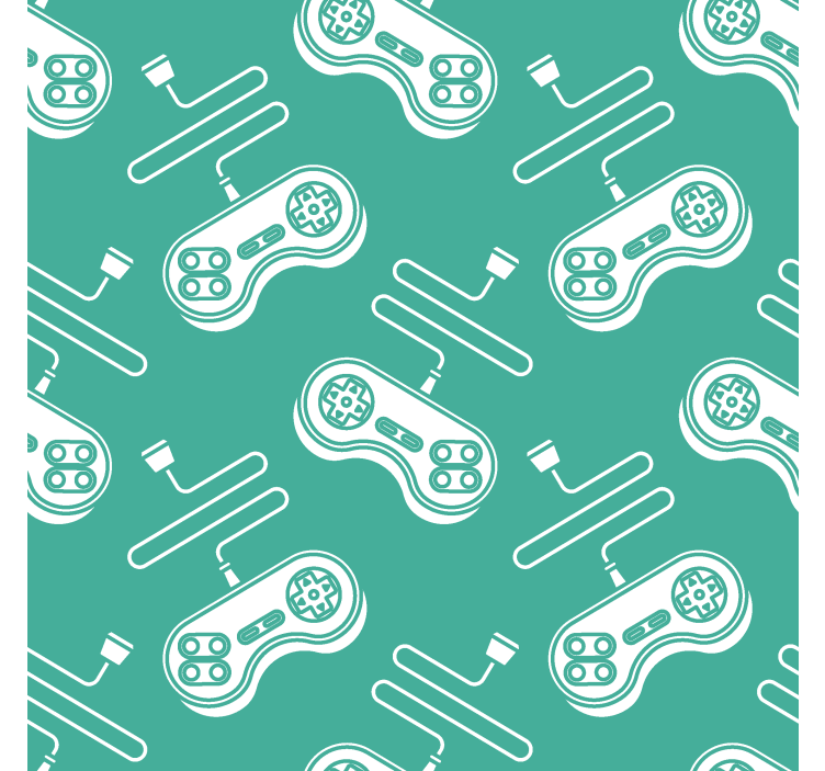 Rolo zavjese štreber retro bijeli uzorak kontrola - TenStickers