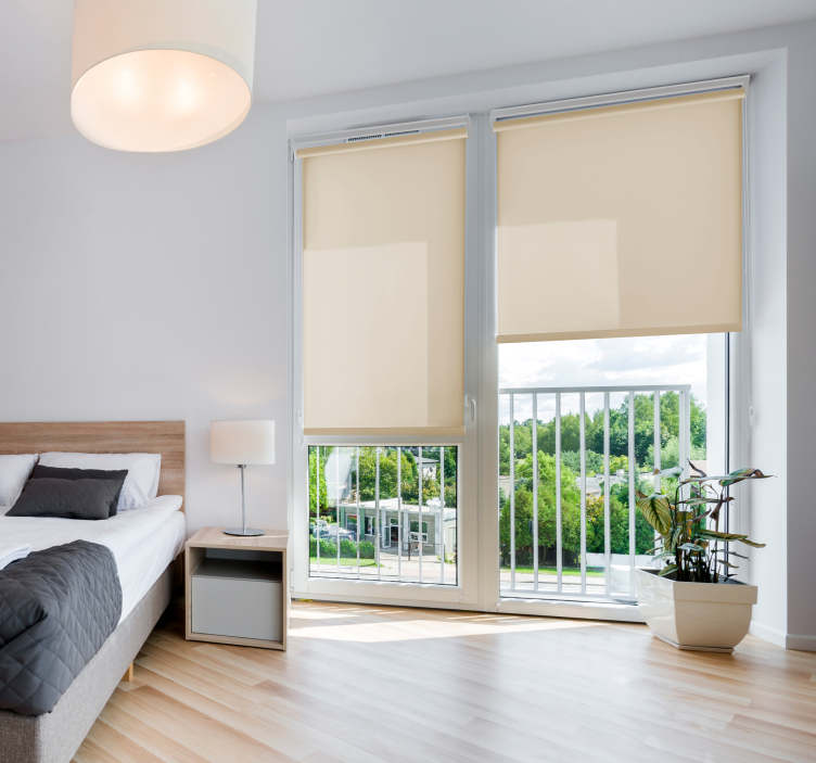 Bež prozirna roleta za spavaću sobu - TenStickers