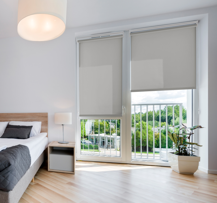 Siva prozirna roleta za dnevni boravak - TenStickers