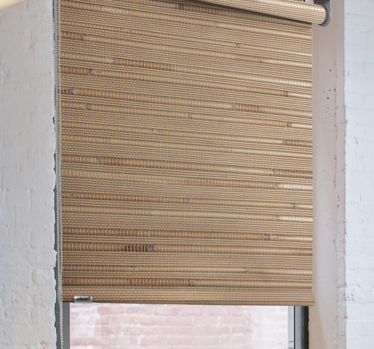 Prugaste svijetlosmeđe daske rustikalne zavjese - TenStickers