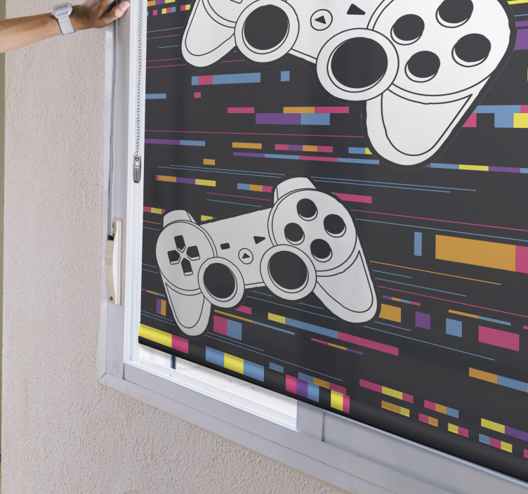 Višebojna daljinska konzola geek roleta - TenStickers