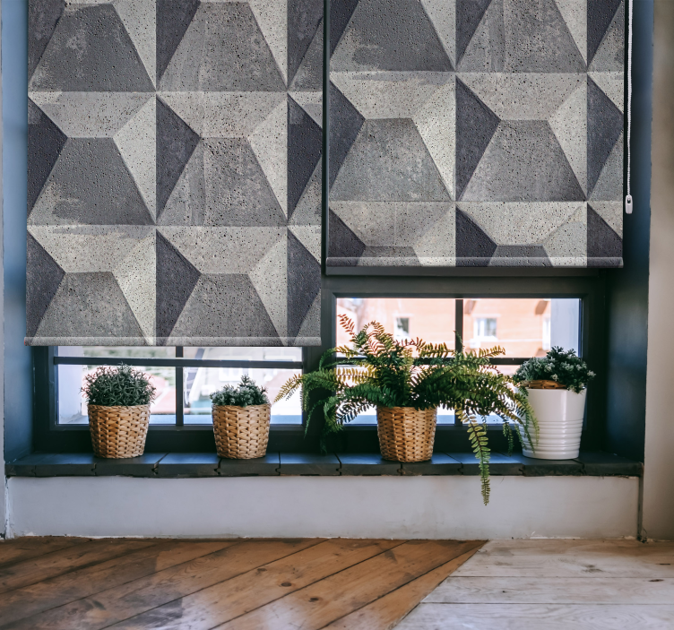 "béton brut" tekstura i uzorak Rolo zavjese - TenStickers