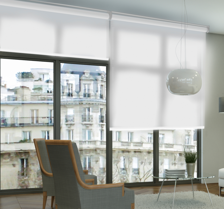 Bijela prozirna roleta za dnevni boravak - TenStickers