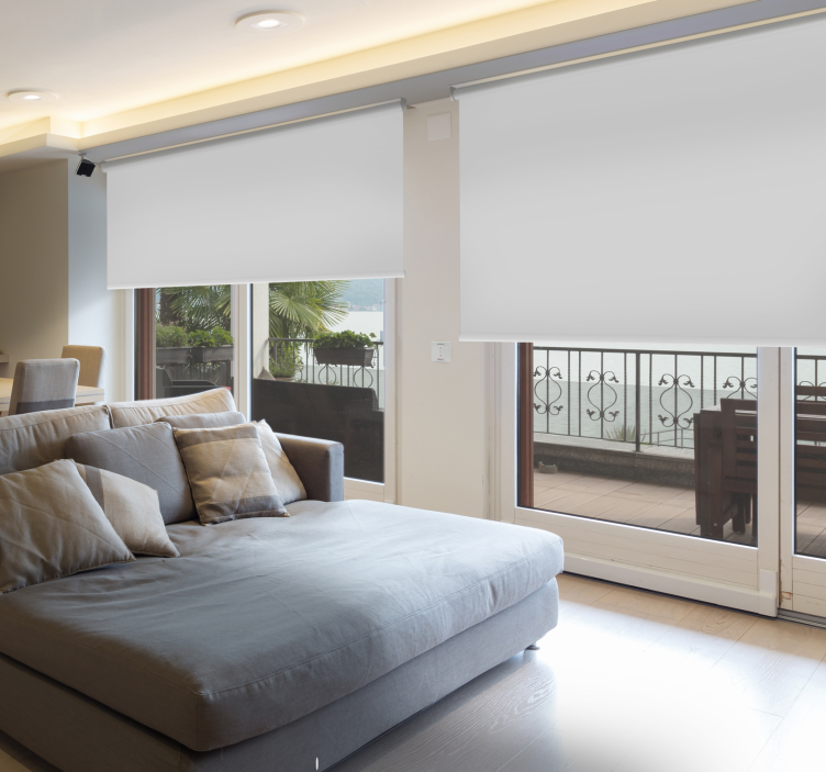 Bijela zamračivanje roleta za dnevni boravak - TenStickers